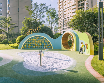 重庆大型户外公园小区游乐设备定制工程案例