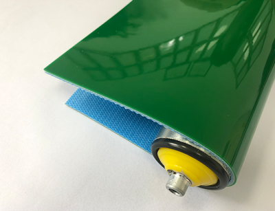 3mm Apple Green PVC flat conveyor belt
