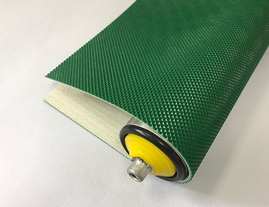 2mm green PVC single side diamond conveyor belt