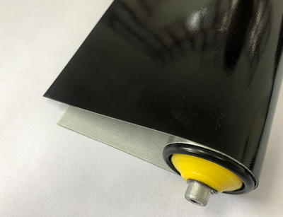 1.0mm black flat PVC conveyor belt