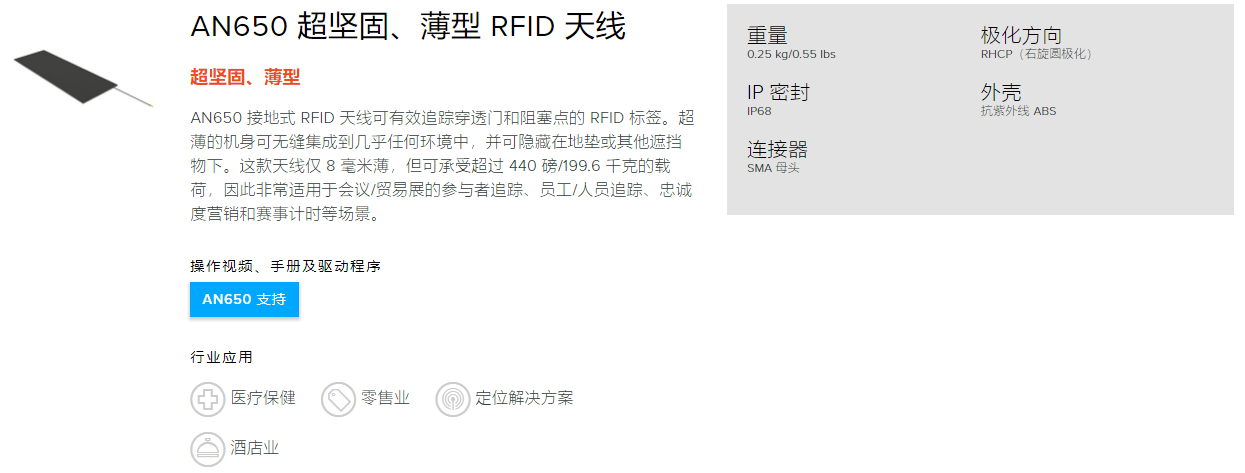 无源RFID天线