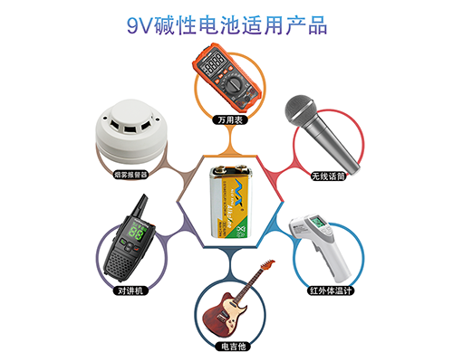 9V碱性电池适用产品
