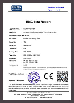 01-碳纤维发热片-CE-EMC报告