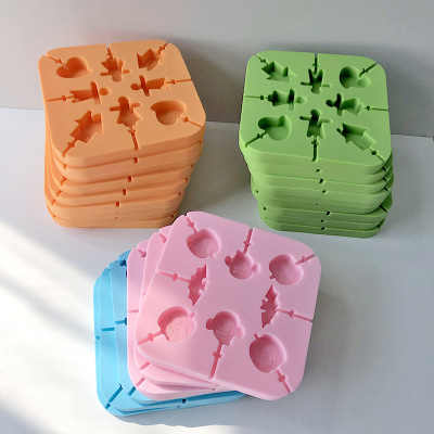 卡通奶酪棒硅胶模具 自制糖果巧克力冰模猫爪烘焙蛋糕棒棒糖模具