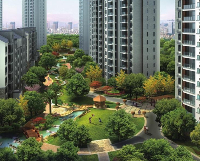 上海楼盘公共休闲区景观规划设计工程