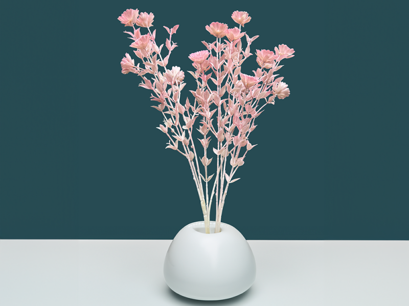 粉色系列婚庆仿真植物婚礼布置空间美化植物