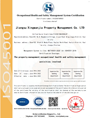 职业健康安全管理体系认证