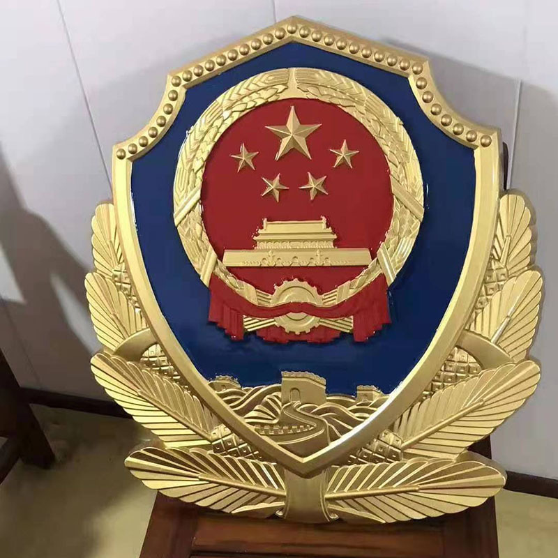 西藏贴金警徽厂家