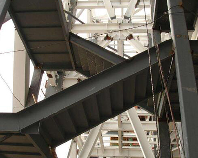 钢结构安装楼梯搭建