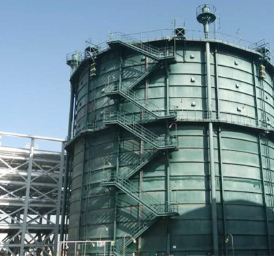 Wet gas tank of fertilizer plant
