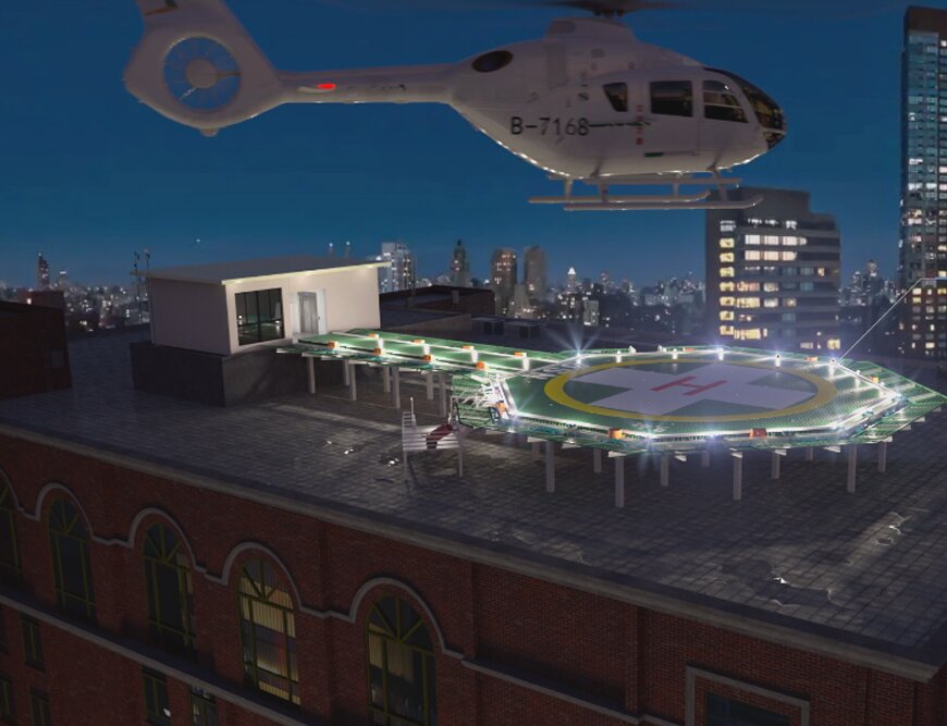 直升机停机坪三维动画设计