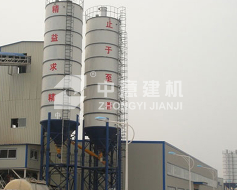 HZS90搅拌站用于镇江华龙建材管桩生产线