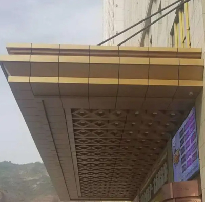 浙江铝单板雨棚