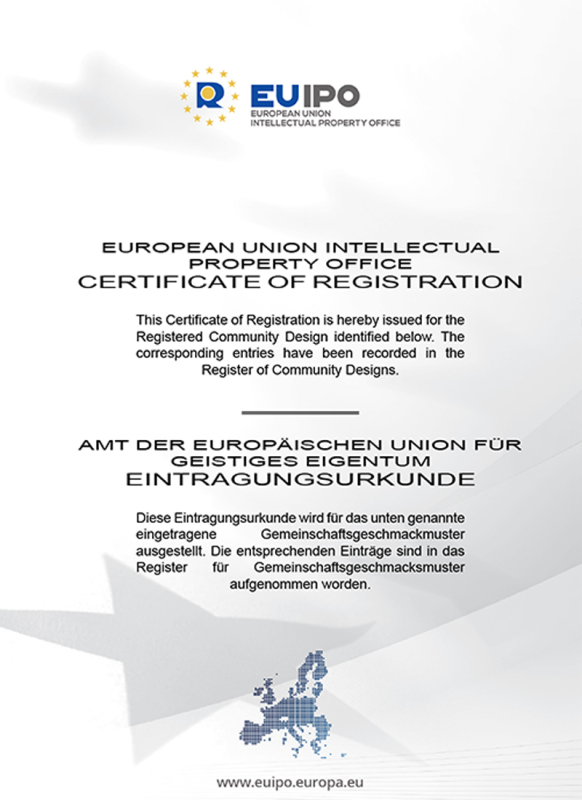 欧盟外观设计专利证书003022334-0001