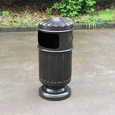 铸铝单桶垃圾桶
