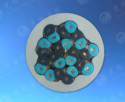 乙丙绝缘铜塑复合带独立屏蔽交联聚烯烃护套石油平台用通信电缆