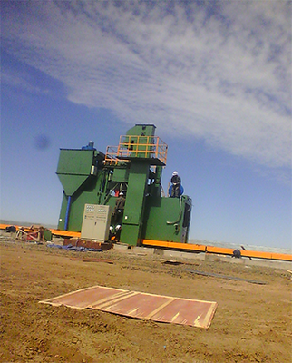 HPG型抛丸机出口哈萨克斯坦