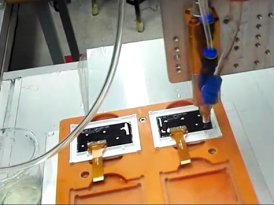 昊芯科技UV胶自动点胶机视频