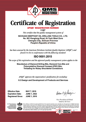 Certificate ISO-1187