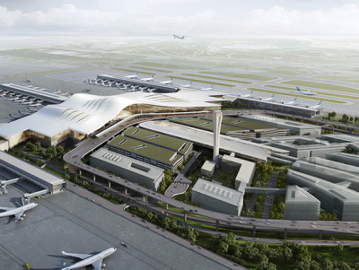 博乐机场改扩建工程交通中心-换乘中心项目