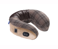 360°工学护颈枕U2-LB 时尚款 振动按摩 浅棕色