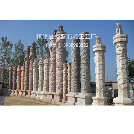 郑州石雕盘龙柱