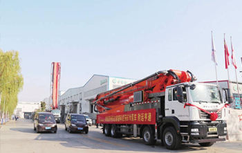 The next "city"! Konile 67 meters pump truck refresh jiaozhou market new benchmark!