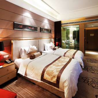 西藏酒店豪华双人床房家具