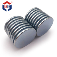 工厂现货钕铁硼强力圆形N35磁铁片 强磁吸铁石小圆片N38 包装磁铁