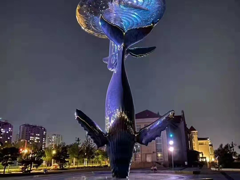 不锈钢雕塑【鲸鱼】系列