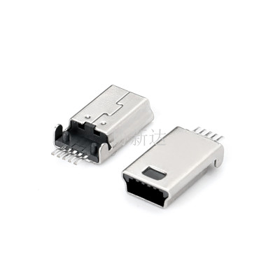 MINI公头USB 5P沉板1.10贴片SMT短体L=10.70mm
