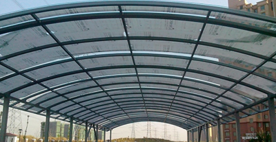 内蒙古阳光板雨棚的施工流程